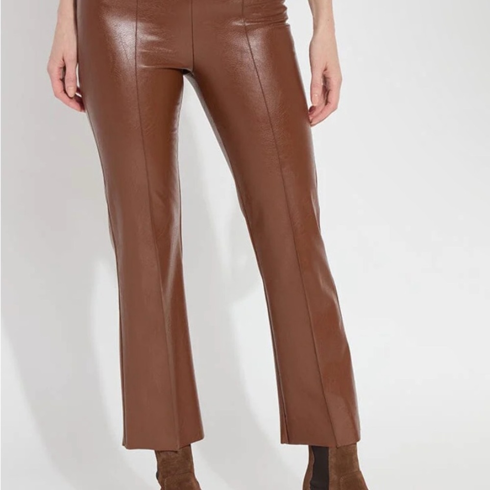 LYSSÉ Brown Leather Women's Pants